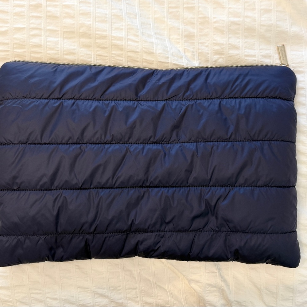 Navy Quilted Pouch